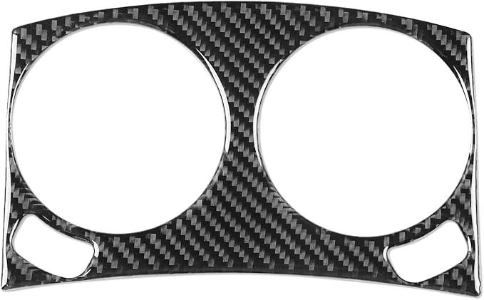 NVCNX Real Premium Carbon Fiber for Chrysler 300 Accessories for C Platinum 2015-2017 / C 2018-2023 Car Center Console Cup Holder Cover Interior Trim Sticker Decal 1PC