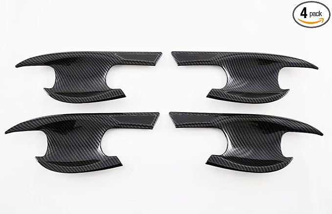 GZZHANMU Exterior Door Handle Bowl Cover Trim Fit for Honda Accord 11th 2023 2024 2025，Car Accessories Paint Scratch Protector ABS（Carbon Fiber Style）