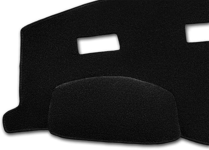 Yiz Dashboard Cover Dash Mat Pad Custom Fit for 2006-2008 Dodge Ram 1500 2500 3500,2009 Ram 2500 3500 4500 5500,2010 Ram 4500 5500 Without Cutout for Dash Speakers (06-08 Black) J16