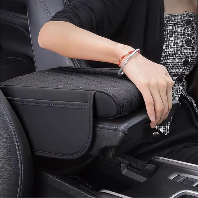 Car Armrest Pad for Subaru Outback BT BS BR BP BH 5/4/3/2.Gen 2004-2025 Leather Armrest Box Mat Center Console Cushion Pad Universal Armrest Seat Box Cover Protector,Brown