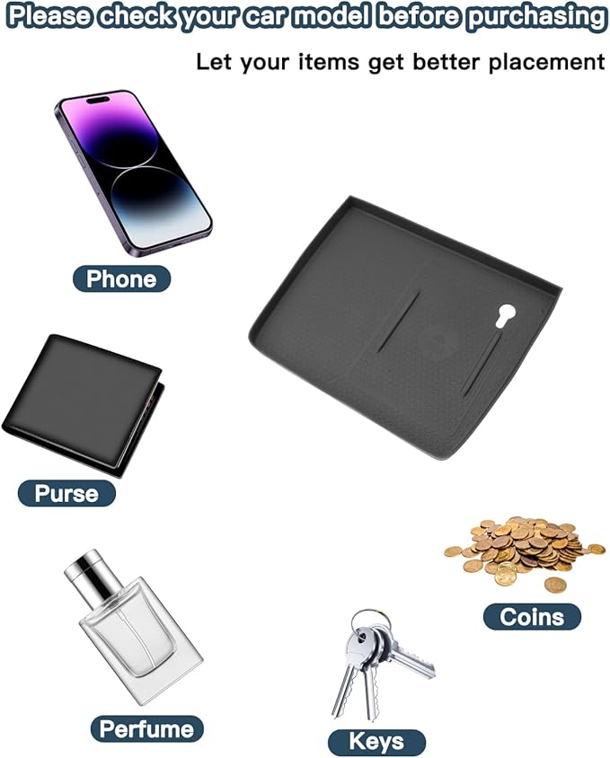 2026 Passport Wireless Charging Silicone Pad for Honda Passport 2026 Accessories Central Anti-Slip Wireless Charging Mat Compatible with 2026 Honda Passport RTL/TrailSport/TrailSport Elite