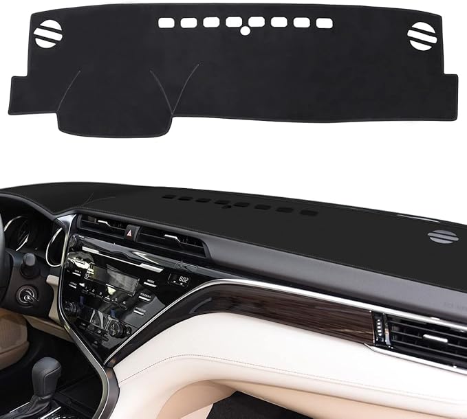 auovo Dashboard Cover Mat Compatible with Toyota Camry 2018-2023 2024 Accessories Sunshade Protector Anti-Slip Dash Carpet Cover