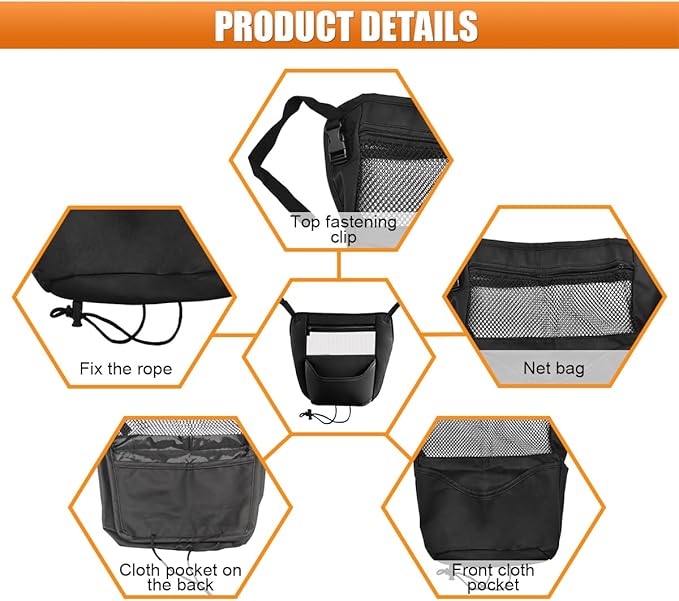 Car Organizer Between Front Seats - Large Capacity Leather Seat Back Storage Bag Car Purse Holder with Mesh Net Pocket, Universal Multi-functional Handbag Holder & Backseat Barrier for Kids Pets