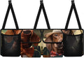 Car Trunk Organizer,Large Car Storage with 4 Pockets,Waterproof Backseat Hanging Organizer for SUV,Truck,MPV,Car Interior Accessories for Men and Women,Funny Dog Driving Print
