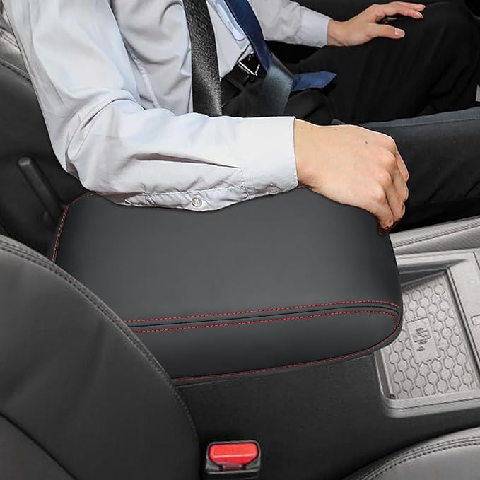 INTGET Center Console Cover for 2022 2023 2024 2025 2026 Nissan Frontier Accessories Leather Middle Console Cover Arm Rest Lid Replacement for Nissan Frontier Pro 4X Accessories S/SV/PRO-X/SL/Hardbody
