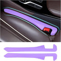 Junecarp Car Seat Gap Filler 2 Pack,Car Gap Filler Organizer to Impede Items from Dropping,Essential Interior Car Accessories Seat Gap Plug (Purple)