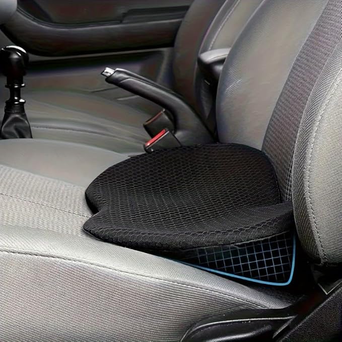 Mautoply Memory Foam Car Seat Cushion for Back Pain Relief - Lumbar Support Pillow for Driving, Office & Car Ergonomic Wedge Cushion for Short Drivers