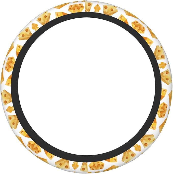 Cheese Holes Neoprene Steering Wheel Covers Women Men Car Accessories, Universal 15 Inch Fit Auto, Suvs, Truck