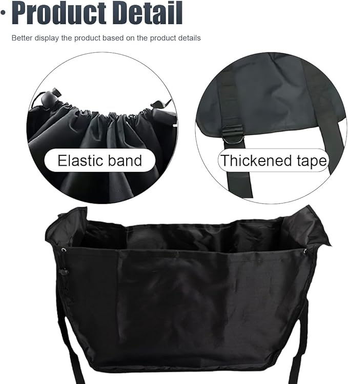 Car Seat Organizer, Oxford Cloth Backseat Car Storage Bag with Drawstrings, Large Capacity Passenger Seat Organizer, Hammock Foldable Hanging Travel Bag for Road Trip (1PC)