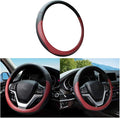 Mandark Car Steering Wheel Cover, Elastic Stretch Breathable Anti-Slip Microfiber Leather Auto Steering Wheel Protector, Soft Vehicle Interior Decor Accessories, Universal for SUV, Truck (Wine Red)