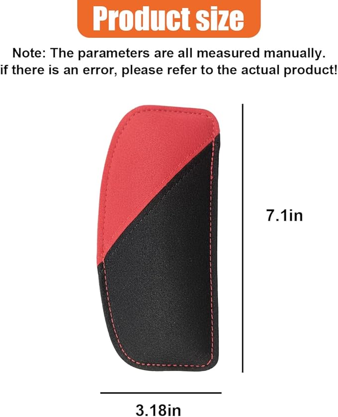 Car Knee Cushion Pad, Comfort Suede & Memory Foam Auto Door Armrest Elbow Protective Pillow, Soft Vehicle Interior Center Console Leg Support Accessories for Most Cars Trucks SUVs(Red)