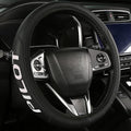 Leather Steering Wheel Cover Compatible with Pilot Car Universal Size