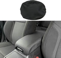 BOYUER Center Console Cover Armrest Leather Pad Cover Compatible with Dodge Charger 2011-2023/Chrysler 300 2015-2023（Black Stitches Black Cushion Neoprene）