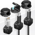 Magnetic Cord Organizer - Cord Organizer for Desk- Cord Holder -Magnetic Cable Clips, Adhesive Wire Holder Keeper Organizer for Desk, Nightstand, Phone Charger, Computer, Home, Office, Car
