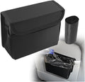 Upgraded Magnetic Car Trash Can with Lid,Mini Hanging Car Trash Bin with Mesh Pocket & 30PCS Garbage Bag,Collapsible Cars Garbage Can as Cars Storage Organizer for Most Auto