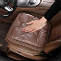 Livena Car Seat Cushion for Long Driving, Livena Lumbar Comfortable Memory Foam Car Seat Cushion, Universal Anti-Slip Seats Covers Front (Milk Tea)