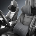 Car Memory Foam Pillow for Toyota Camry XSE/XLE/SE/LE/Hybrid 2025,Neck and Back Support Car Seat Kit Long Drive Essential Neck Pillow Lumbar Support Cushion,Grey