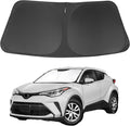 Windshield Sun Shade Custom Fit for 2018 2019 2020 2021 2022 2023 Toyota CHR CH-R Accessories Foldable Sunshade Sun Blocker Protect Car from Sun Rays & Heat Damage Keep Car Cooler