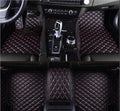 Custome Car Mats Accessories All Weather Floor mats Compatible with Automotive Floor Mats Passenger car mats (Black red)