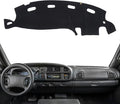 KEYOOG Dashboard Cover Dash Mat Fit for 2001-1998 Do-dge Ram 1500 2500 3500 (for Left Hand Drive),Car Dash Board Mat Anti-Glare Carpet,Non-Slip Pad Sunshield Protector (Black)