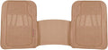 BDK Motor Trend WingRunner Heavy Duty Rubber Rear Floor Mat Liner, Trim-to-Fit Back Row Non-Slip All Weather Interior Protection Universal Fit Trucks Cars Sedans SUVs, Fits 2nd or 3rd Row - Beige