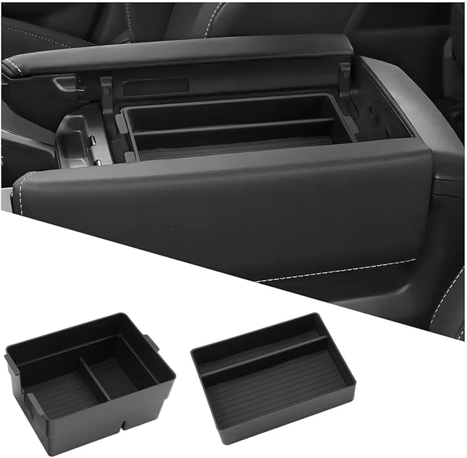 Ruiya 2024-2025 2026 TX350 Center Console Organizer for Leuxs TX350 Accessories ABS Material Double Layer Armrest Console Organizer Compatible with 2024 2025 2026 Leuxs TX All Trims(2Packs)