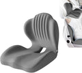Ergonomic Memory Foam Seat Cushion with Lumbar Support, Office Chair and Car Seat Cushion for Back Pain Relief, Pressure Reducing Comfort Pad, for Parents and Friend,Grey