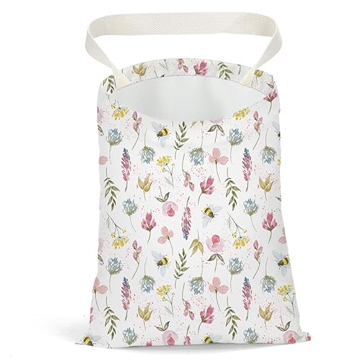 Pykfrhh Car Trash Can - Waterproof Back Seat Organizer for Vehicle, Travelling, Camping - Flower Daisy Sunflower Rose Decor