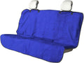 LoyaGour Back Seat Cover for Car Trucks Van SUV,Waterproof Rear Bench Towel Seat Covers for Dogs and Kids,Automotive Backseat Protector (Blue)