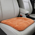 Car Seat Cushion, Breathable Soft Auto Front Seats Protector Pad for Comfortable Driving, Warm Vehicle Interior Driver Seat Non-Slip Decorative Accessory for Most Cars(Orange)