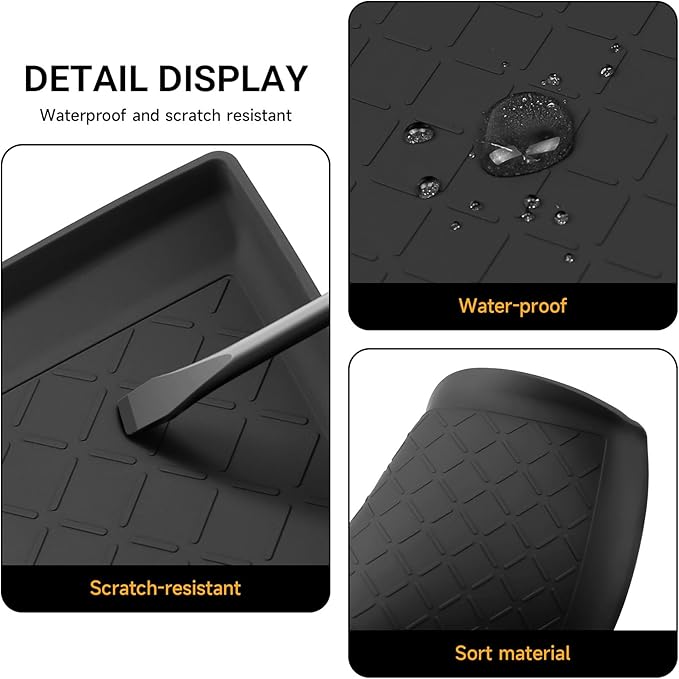 Center Console spot Below Tray Fit for Toyota RAV4 2026 Accessories,XSE GR Sport Hybrid Limited XLE Woodland,Silicone Anti Slip Storage Mat
