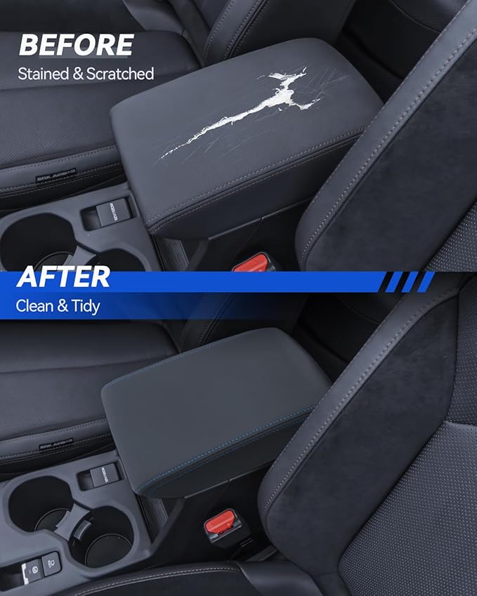 Armrest Cover for 2025-2026 Subaru Forester Base/Premium/Sport/Limited/Touring Accessories Center Console Middle Lid Pad Protector for Car Elbow Rest