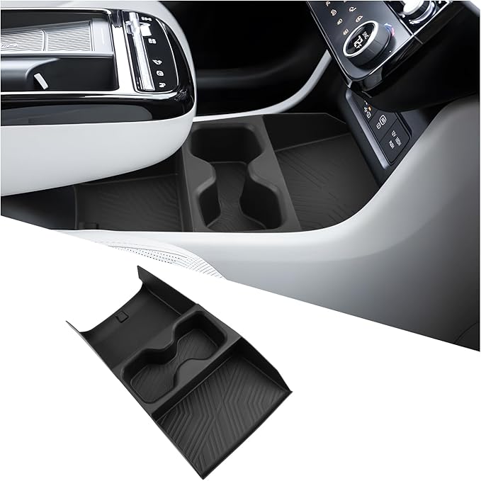 2026 Tucson Lower Console Organizer for Hyundai Tucson 2026 Accessorie with Cup Holder Under Console Organizer Compatible with 2025 2026 Hyundai Tucson 2.5L/Hybrid/PHEV(Not For Automatic Transmission)