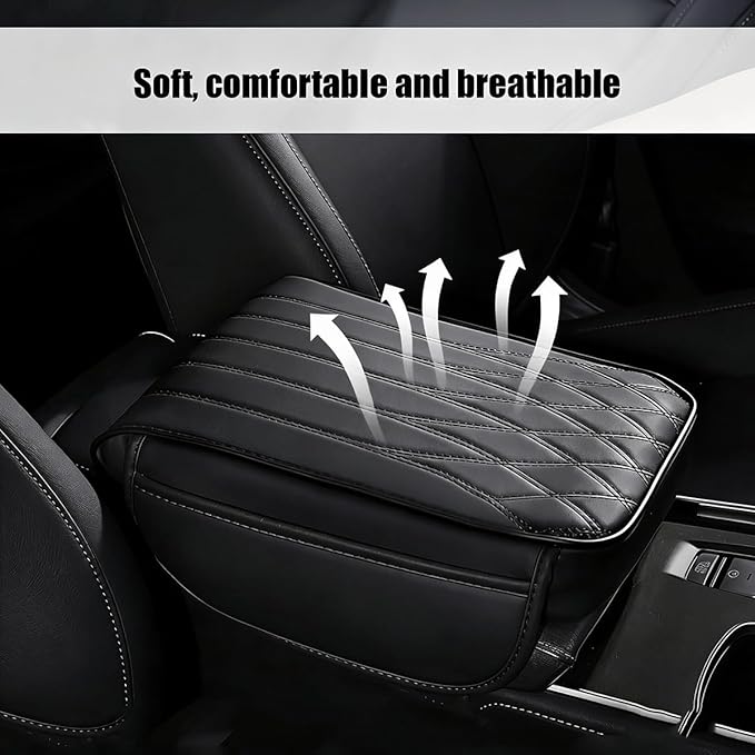 Car Center Console Cover for Jeep Cherokee Trailhawk (2018–2023), Slow Rebound Middle Armrest Seat Box Cover Protector Strong Support Cushion Pad,A/32 * 22 * 5cm
