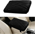Car Center Console Cover, Memory Foam Vehicle Arm Rest Seat Box Cushion Pad, Scratch & Wear Resistant Automotive Middle Console Protector, Universal for SUV Automobile Truck (Black)