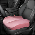 Car Seat Cushion, Comfort Ergonomic Memory Foam Seat Cushion for Tailbone Back Pain Relief, Breathable Car Cushion Suitable for Short People Driver to Get Better View (Pink)