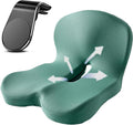 Back and Seat Cushion, Trucker Seat Cushions for Long Sitting, Car seat Cushion with Back Support, Seats Cushions for Lumbar Pain and Supporting The HIPS, Trucker Essentials (C)