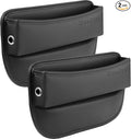 Car Seat Gap Filler 2 pack Car Gap Filler Seat Organizer Front Seat Leather Car Accessories for Women Men, Car Essentials for SUV Truck, Adjustable Seat Gap Filler Organizer for Phones, Keys, Cards