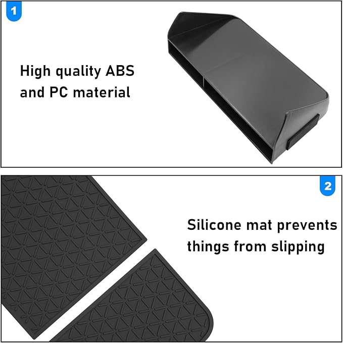 Jaronx Compatible with Toyota RAV4 Center Console Organizer 2025 2024 2023 2022 2021 2020 2019,Upgraded Large Slots Console Storage Tray RAV4 Accessories