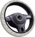 Elastic Steering Wheel Cover Car Accessories Cute Universal 15 Inch Absorbing Sweat Non-Slip Breathable for Man Woman - Cute Black Polka Dot