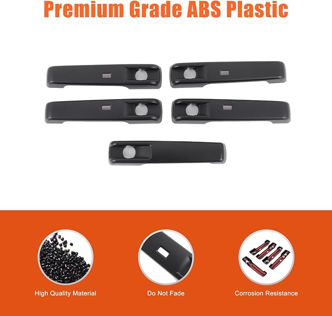 Tumukiw Car Exterior Door Handle Cover Compatible with Mercedes Benz G Class W464 2025+, Car Door Handle Protector Covers Trim with Keyless-Go Anti-Scratch Decoration Accessories (Matte Black)