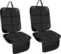 MORROLS Car Seat Protector for Child,2 Pack Car Seat Cushion,Waterproof Fabric Car Seat Covers for Non-Slip Backing Mesh Pockets for Baby,Pet,SUV, Sedan and Trunk(Black)