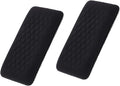 2pcs Car Arm Rest Elbow Pads, Auto Center Console Knee Cushion Adjustable Height Soft Leather Pad Knee Support Pad with Memory Foam for Universal Car Interior Accessories(BlackCloth)