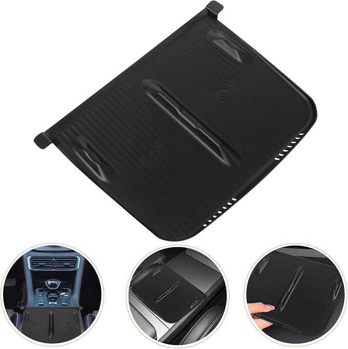 ERINGOGO Charging Pad for Model -Skid Silicone Mat for Center Console Compatible Interior Accessory for Secure Phone Charging Elegant Upgrade