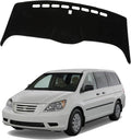 Upgraded Dashboard Mat for 2003-2008 Honda Odyssey Polyester Dashcover UV Protection Non-Slip Windshield Reflective Instrument Cover Interior Accessory Black