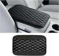 Car Center Console Cover, PU Leather Waterproof Vehicle Armrest Seat Box Protector, Automotive Interior Arm Rest Cushion Protection Accessories, Universal for SUV Sedan Truck (Black)