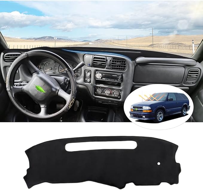 CARTIST Dash Cover Fits for Chevrolet Chevy Blazer 1998-2005/1998-2004 S10 / 1998-2001 GMC Jimmy / 1998-2004 GMC Sonoma Accessories Dashboard Cover Mat Non-Slip Pad Carpet Sunshade