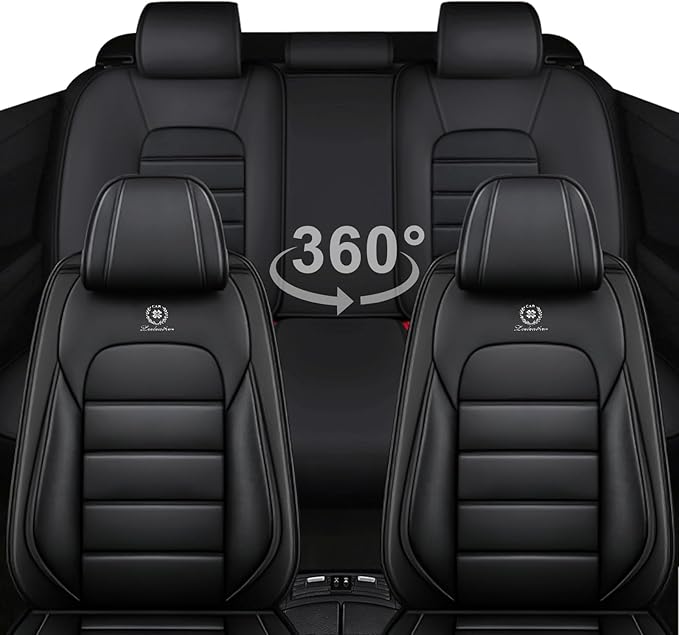 AREKA 5 Seat Covers for Subaru Crosstrek 2016-2026 Breathable Car Seat Covers,Anti-Slip Waterproof Car Seat Protectors with Airbag,Automotive Vehicle Cushion with Storage Pockets (Standard,Black)