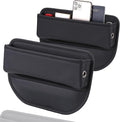 COPOZZ Car Seat Gap Filler Organizer - Universal Fit Car Seat Organizer & Seat Gap Storage Box, Quick Installation to Securely Store Phone, Keys, Sunglasses and Small Essentials
