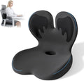 Ergonomic Seat Cushion,Office Chair Cushion with Lumbar Support Pillow,Memory Foam Car Seat Cushions,Designed for Sciatica, Tailbone,Back Pain,Back Cushion for Office,Car,Home Desk Chair